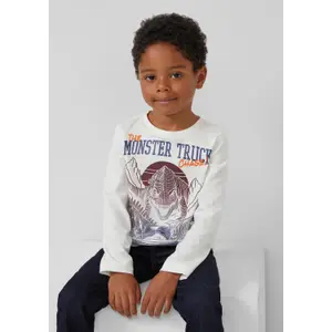 T-shirt maniche lunghe con grande stampa di dinosauro e dettagli ricamati bambino s.Oliver image-5