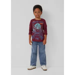 T-shirt maniche lunghe con grande stampa di dinosauro e dettagli ricamati bambino s.Oliver image-6