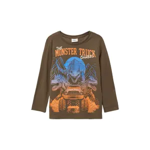 T-shirt maniche lunghe con grande stampa di dinosauro e dettagli ricamati bambino s.Oliver image-2