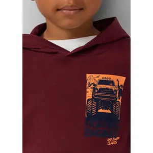 Child's Hooded Long Sleeve T-Shirt with Printed Felt Detail s.Oliver image-5