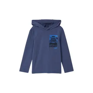 Child's Hooded Long Sleeve T-Shirt with Printed Felt Detail s.Oliver image-2