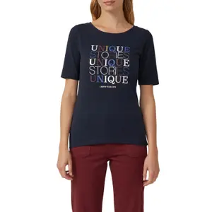 T-shirt από ζέρσεϊ με εκτύπωση μπροστά γυναικών s.Oliver image-2