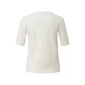 T-shirt από ελαστικό βαμβακερό με ραμμένο ζέρσεϊ γυναίκα s.Oliver image-1