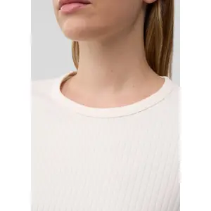 T-shirt από ελαστικό βαμβακερό με ραμμένο ζέρσεϊ γυναίκα s.Oliver image-3