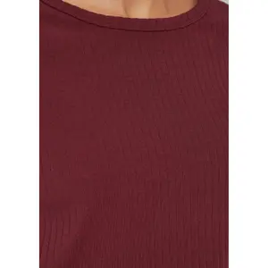 T-shirt από ελαστικό βαμβακερό με ραμμένο ζέρσεϊ γυναίκα s.Oliver image-3