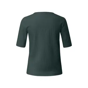 T-shirt από ελαστικό βαμβακερό με ραμμένο ζέρσεϊ γυναίκα s.Oliver image-1