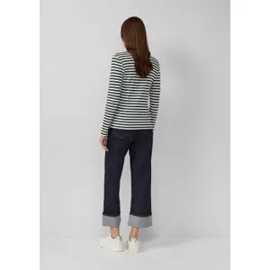 Γυναικείο Ριγωτό T-shirt με Κολάρο Henley s.Oliver image-4