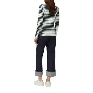 Γυναικείο Ριγωτό T-shirt με Κολάρο Henley s.Oliver image-5