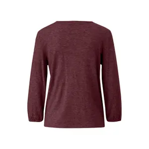 T-shirt Relaxed Fit με V λαιμόκοψη και ελαστικές μανσέτες γυναικείο s.Oliver image-1