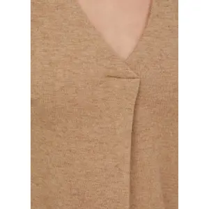 T-shirt Relaxed Fit με V λαιμόκοψη και ελαστικές μανσέτες γυναικείο s.Oliver image-3