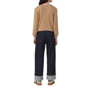 T-shirt Relaxed Fit με V λαιμόκοψη και ελαστικές μανσέτες γυναικείο s.Oliver image-5