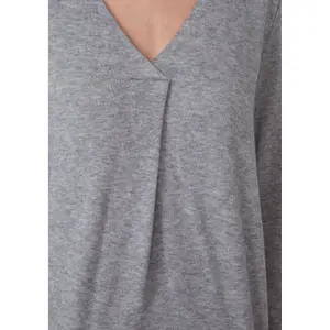 T-shirt Relaxed Fit με V λαιμόκοψη και ελαστικές μανσέτες γυναικείο s.Oliver image-3
