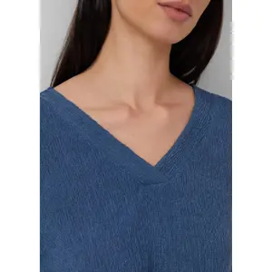 T-shirt με V λαιμό και 3/4 μανίκια γυναικείο s.Oliver image-3