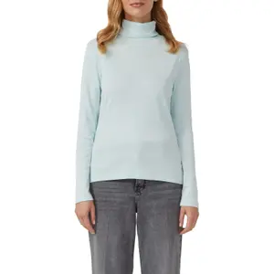 Γυναικείο Slim Fit μπλουζάκι με ψηλό γιακά s.Oliver image-2