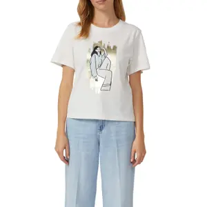 T-shirt με εκτύπωση μπροστά γυναίκα s.Oliver image-2
