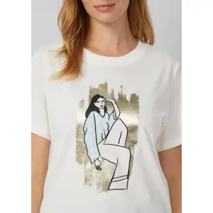 T-shirt με εκτύπωση μπροστά γυναίκα s.Oliver image-3