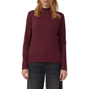 Γυναικείο Slim Fit T-shirt μακρύ μανίκι με ψηλό γιακά s.Oliver image-2