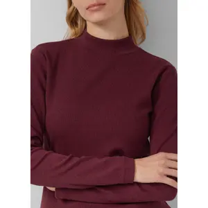 Γυναικείο Slim Fit T-shirt μακρύ μανίκι με ψηλό γιακά s.Oliver image-3