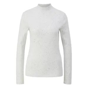 Γυναικείο Slim Fit T-shirt μακρύ μανίκι με ψηλό γιακά s.Oliver image-0