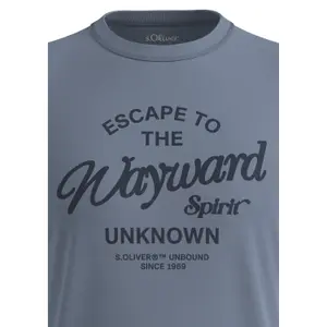 T-shirt με σχέδιο και λεπτομερείς ραφές s.Oliver image-4