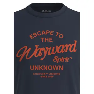 T-shirt με σχέδιο και λεπτομερείς ραφές s.Oliver image-4