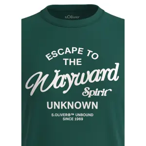 T-shirt με σχέδιο και λεπτομερείς ραφές s.Oliver image-4