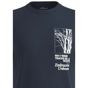 T-shirt από ζέρσεϊ με σχέδιο s.Oliver image-4