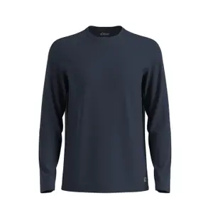 T-shirt με μακριά μανίκια και στρογγυλή λαιμόκοψη με μπάλωμα λογότυπο s.Oliver image-5