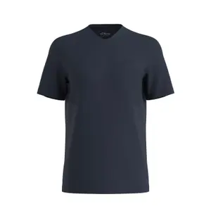 T-shirt από βαμβάκι με V λαιμόκοψη και σχέδιο s.Oliver image-0