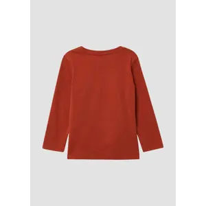 Τ-shirt μακρυμάνικο 100% βαμβάκι με εκτύπωση σιλικόνης για παιδιά s.Oliver image-3