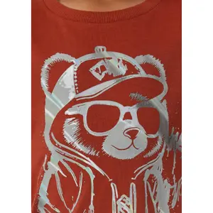 Τ-shirt μακρυμάνικο 100% βαμβάκι με εκτύπωση σιλικόνης για παιδιά s.Oliver image-5