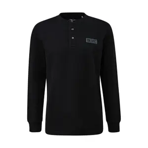 T-shirt με μακριά μανίκια με κουμπιά και λογότυπο s.Oliver image-0