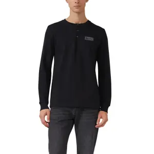 T-shirt με μακριά μανίκια με κουμπιά και λογότυπο s.Oliver image-2