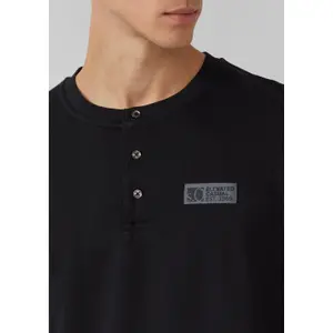 T-shirt με μακριά μανίκια με κουμπιά και λογότυπο s.Oliver image-3