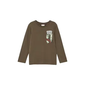 Långärmad T-shirt med texturerat tryck fram barn s.Oliver image-2