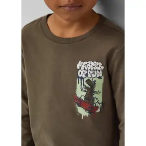 Långärmad T-shirt med texturerat tryck fram barn s.Oliver image-5