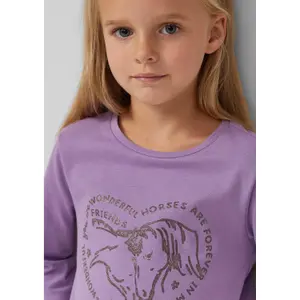 T-shirt μακρύ μανίκι Loose Fit με εκτύπωση στιλπνού κορίτσι s.Oliver image-5