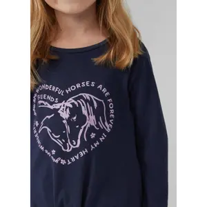 T-shirt μακρύ μανίκι Loose Fit με εκτύπωση στιλπνού κορίτσι s.Oliver image-5