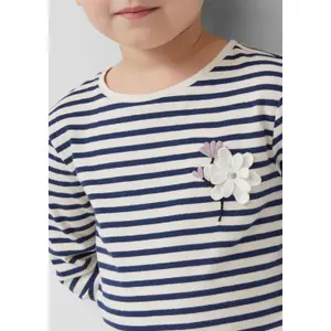 Long Sleeve Jersey T-Shirt with Embroidered Detail Girl s.Oliver image-5