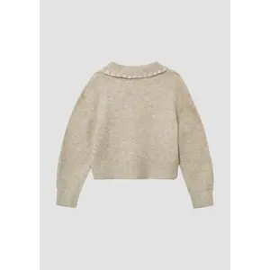 Pull με γιακά polo και κεντημένα λουλούδια για κορίτσι s.Oliver image-3