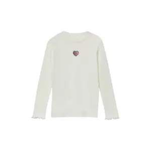 Μακρυμάνικο T-shirt με διακριτική κεντημένη κλωστή με γυαλιστερή υφή για κορίτσι s.Oliver image-2