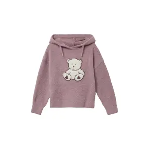 Pull de peluche con capucha y aplicación frontal niña s.Oliver image-2