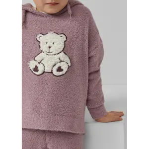 Pull de peluche con capucha y aplicación frontal niña s.Oliver image-5