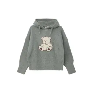 Pull de peluche con capucha y aplicación frontal niña s.Oliver image-0