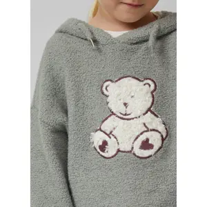 Pull de peluche con capucha y aplicación frontal niña s.Oliver image-6