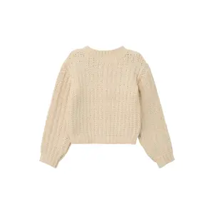 Loose Fit Knit Cardigan with Metal Buttons for Girls s.Oliver image-1