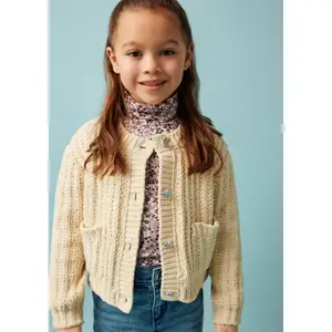 Loose Fit Knit Cardigan with Metal Buttons for Girls s.Oliver image-5