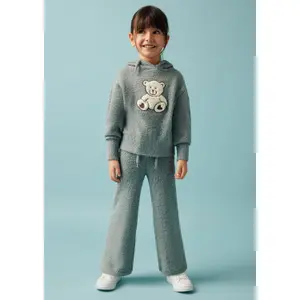 Legging de malha com aspecto de boucle de pernas largas menina s.Oliver image-5