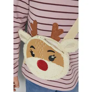 Girls' Long Sleeve Christmas Pattern T-Shirt with Zipped Patch Pocket s.Oliver image-5