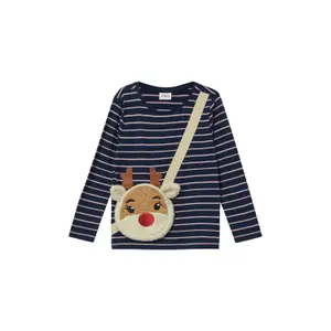 Girls' Long Sleeve Christmas Pattern T-Shirt with Zipped Patch Pocket s.Oliver image-2